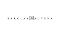 A black and white image of the barclay butera logo.