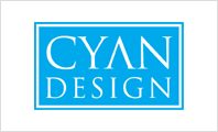 A cyan design logo is shown.